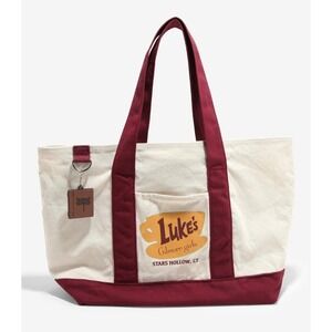 Gilmore Girls Luke's Diner Mini Tote Bag with Dragonfly Inn Bag Charm Keychain